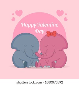 Valentine day vector design concept. 
