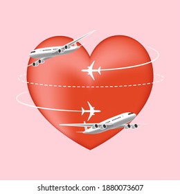 Valentine day vector design concept. 