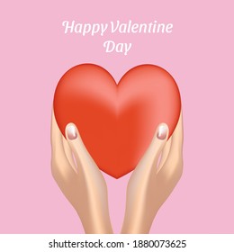Valentine day vector design concept. 