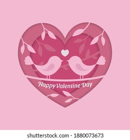 Valentine day vector design concept. 