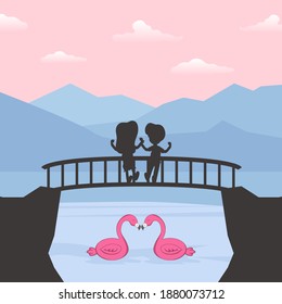 Valentine day vector design concept