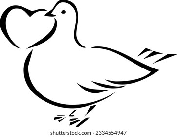 Valentine day vector drawing image Files