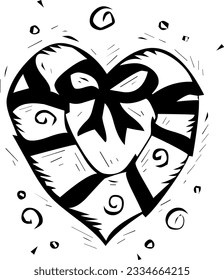 Valentine day vector drawing image Files