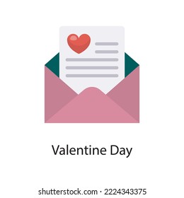 Valentine Day  Vector Flat Icon Design illustration. Love Symbol on White background EPS 10 File