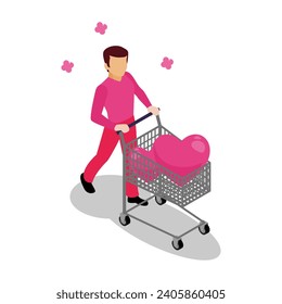 valentine day vector flat illustration