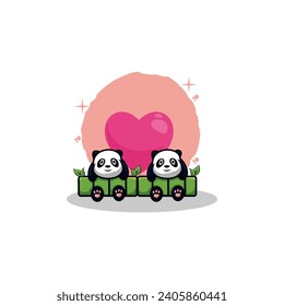 ilustración plana vectorial de día valentino