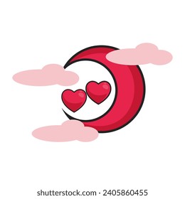 valentine day vector flat illustration
