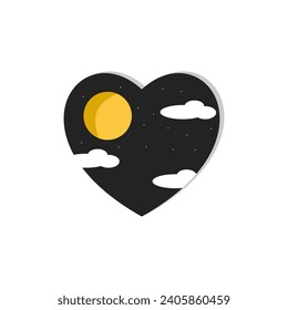 ilustración plana vectorial de día valentino