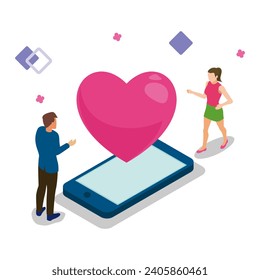 valentine day vector flat illustration