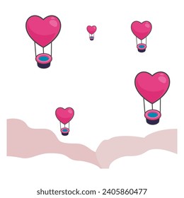 valentine day vector flat illustration