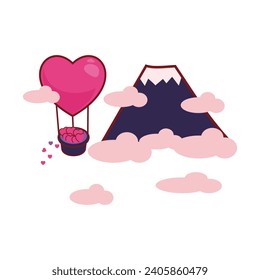 valentine day vector flat illustration