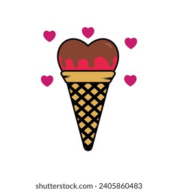 valentine day vector flat illustration
