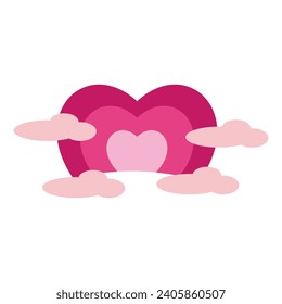 valentine day vector flat illustration