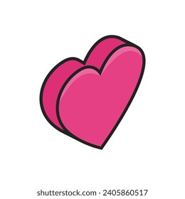 valentine day vector flat illustration