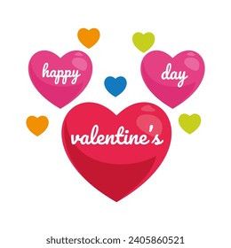 valentine day vector flat illustration
