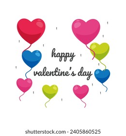 valentine day vector flat illustration