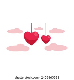 valentine day vector flat illustration