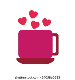 valentine day vector flat illustration