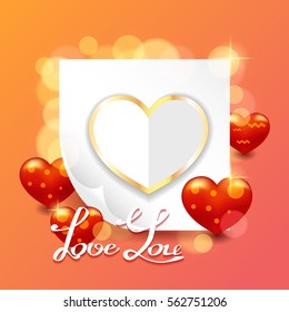 Valentine day vector illustration.