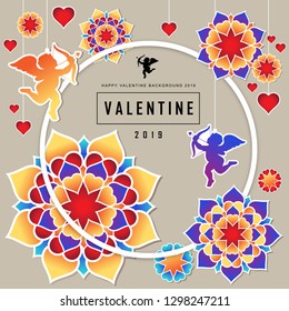 valentine day vector illustration background