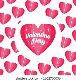 Valentine day vector illustration background