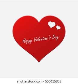 Valentine day vector illustration, Postcard