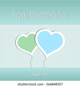 Valentine day vector illustration Postcard