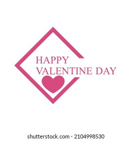 Plantilla de diseño de logotipo vector de San Valentín
