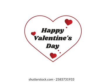 Valentine day vector... Lovely valentine's day greeting card with lovely heart design....
