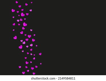 Valentine Day Vector. Ornament Voucher For Gift. Modern Frame. Red Happy Decoration. Beautiful Illustration For Mom. Pink Luxury Design. Rose Valentine Day Vector.
