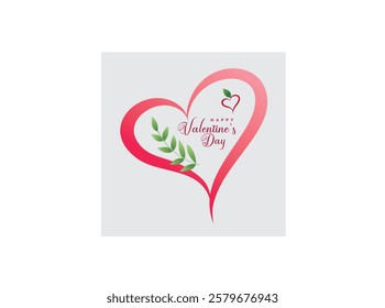 Valentine day vectore... Lovely valentine's day greeting card with lovely heart design...