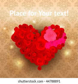 Valentine day or wedding vector for design. eps10