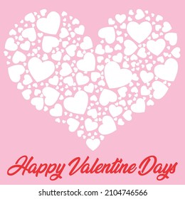Valentine Days Decorative card design