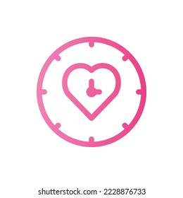 Valentine days, Gradient, Outline, Flat Icon Logo Illustration Vector Isolated. Suitable for Web Design, Logo, App.
