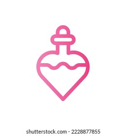Valentine days, Gradient, Outline, Flat Icon Logo Illustration Vector Isolated. Suitable for Web Design, Logo, App.