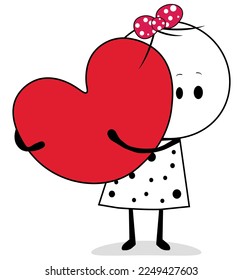 Valentine day.Valentine vector illustration.Cute characters. Romantic,wedding couple. 