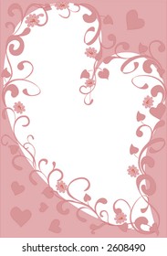 valentine decoration with place for text