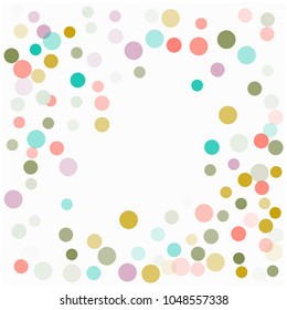 Valentine Decoration, Tender Snowflake Storm Vector Confetti. New Year, Valentine, Party or Birthday Celebration Flying Circles, Festive Falling Dots Background. Cool Love, Romance Elegant Confetti.