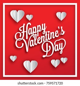 valentine design with bubble heart