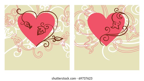 Valentine design. Card of valentine day