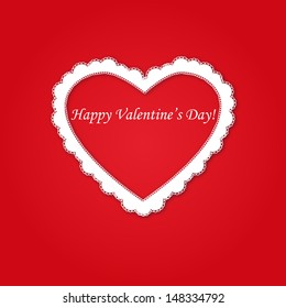 Valentine Design / Making lace.