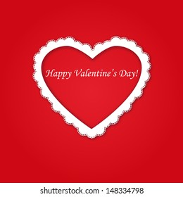 Valentine Design / Making lace.