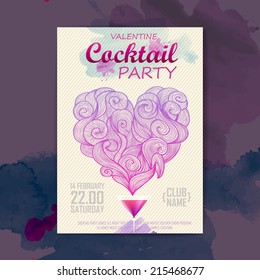 Valentine disco poster. Valentine background