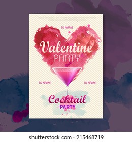 Valentine disco poster. Valentine background