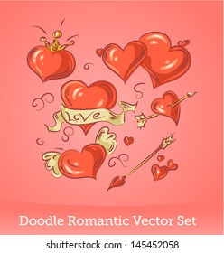 Valentine Doodles set