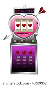 Valentine drawing of slot machine