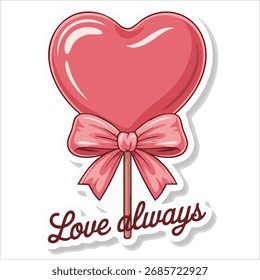 Conjunto de pegatinas de Elementos de San Valentín Vector de dibujos animados