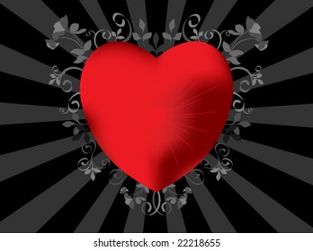valentine emo heart