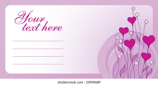 Valentine envelope with heart