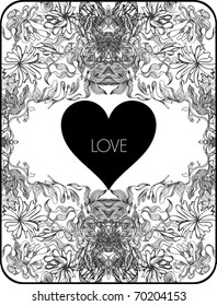 valentine floral background